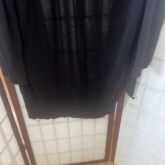 J.CREW BLACK CARDIGAN OPEN TUNIC SWEATER SIZE XL - Picture 6 of 8